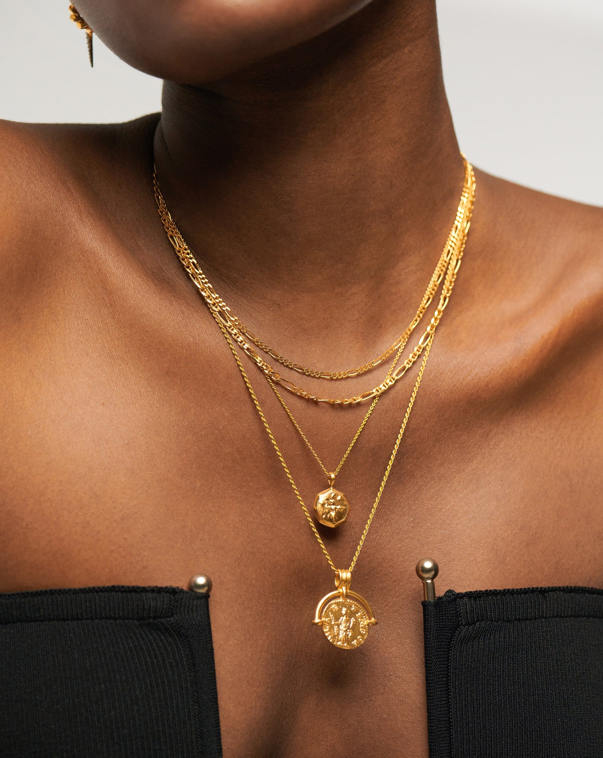 Filia Double Chain Necklace | 18ct Gold Vermeil