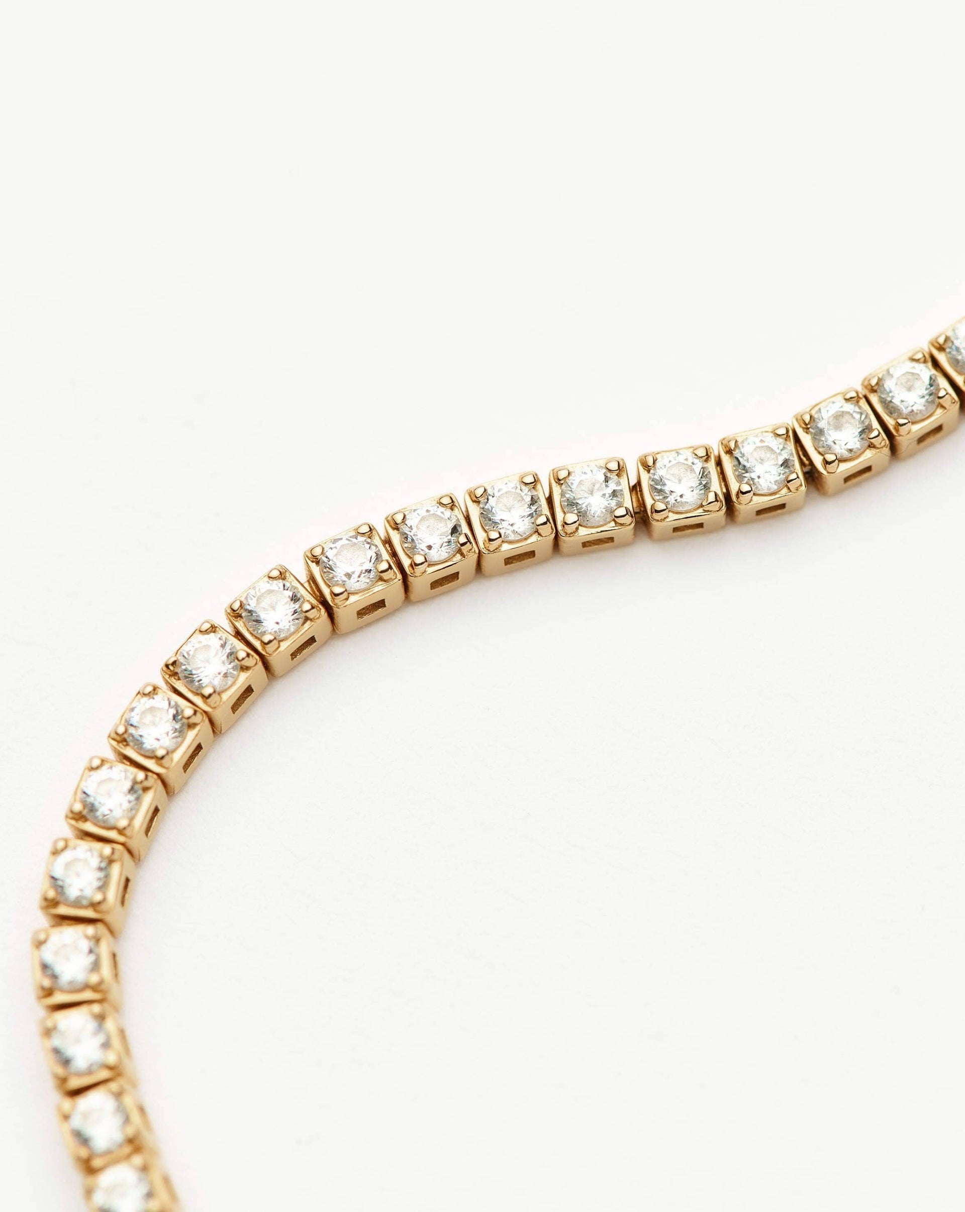 Fine Diamond Tennis Bracelet - Size S | 14ct Solid Gold Lab Grown Diamonds