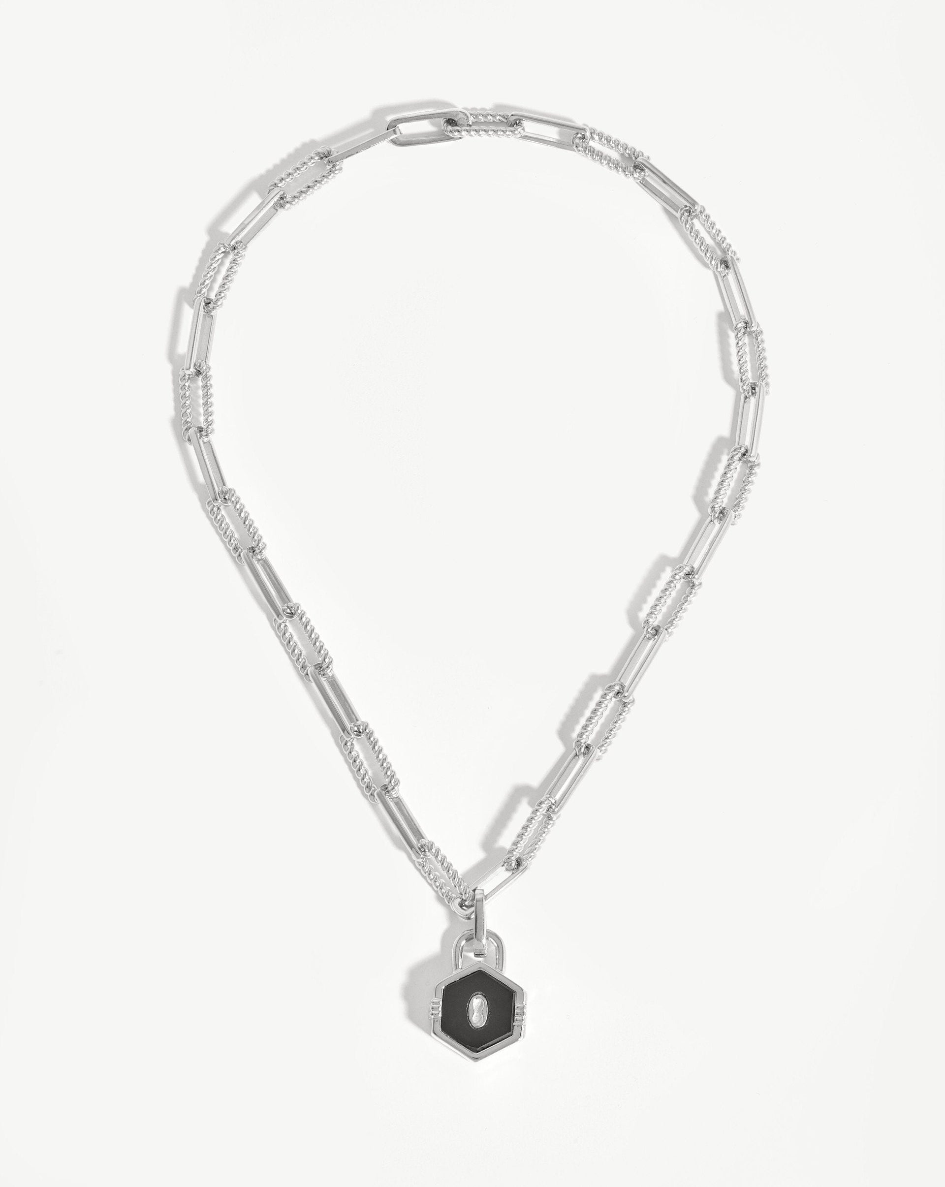 Hex Padlock Chain Necklace