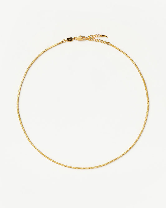 Lucy Williams Cobra Snake Chain Choker | 18ct Gold Plated