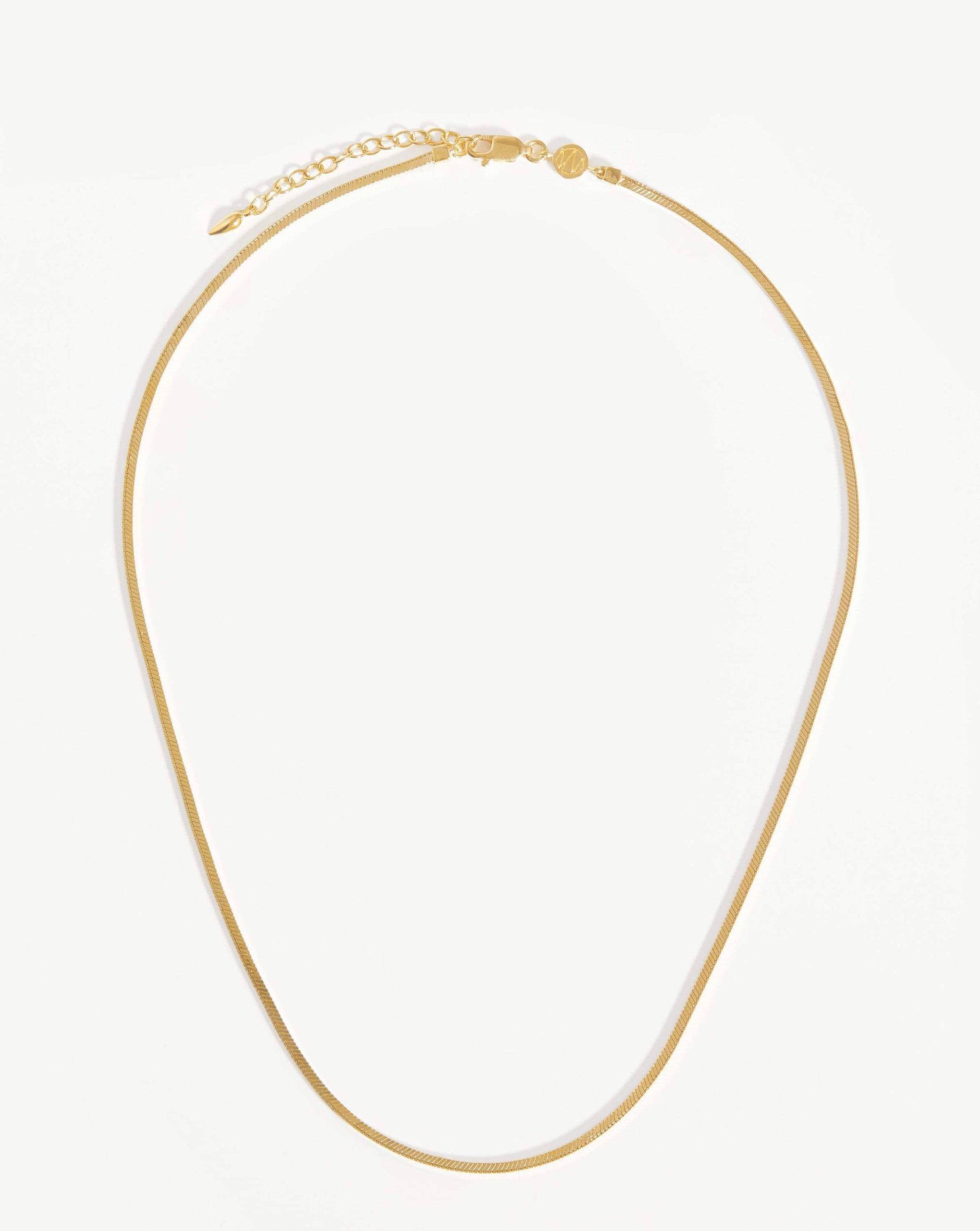 Lucy Williams Short Square Snake Chain Necklace