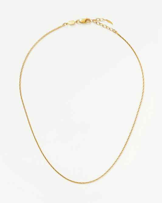 Savi Square Snake Chain Necklace